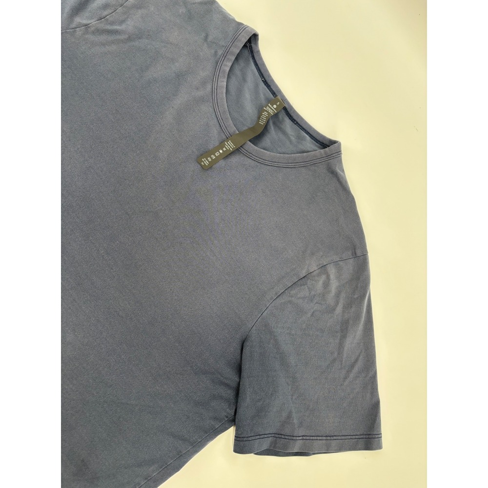 Lululemon 5 Year Basic Tee Mens Small Navy Blue Short Sleeve Pima Cotton Blend